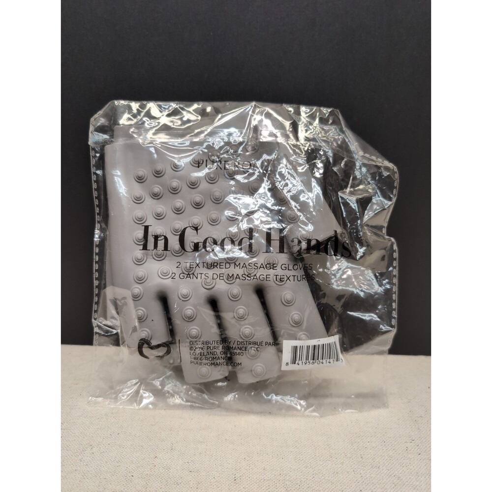 Pure Romance- Two Sided Textured Massage Glove- In Good Hands- New Sealed